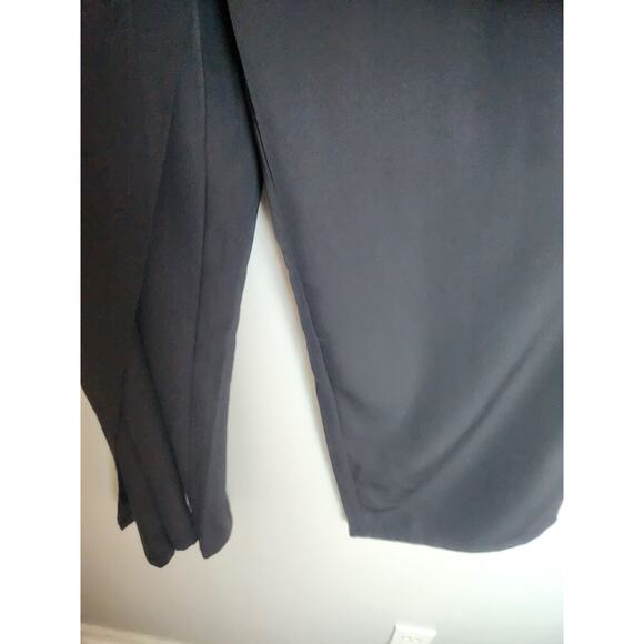 Halara High Waisted Tie Side Invisible Zipper Wide Leg Work Pants sz MP career - Picture 5 of 10